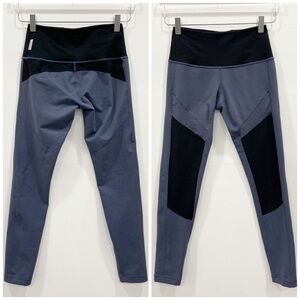 Zella Mesh Colorblock Grey Black Leggings XS
